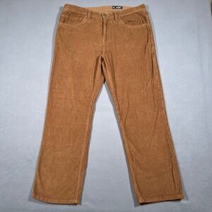 Billabong Mens Corduroy Pants‎ Size 33x29 Brown Thick Cords Skater Surfer